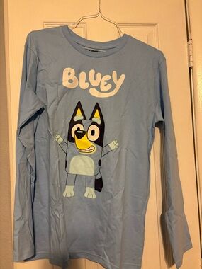 Graphic Long-Sleeve Shirt - Light Blue